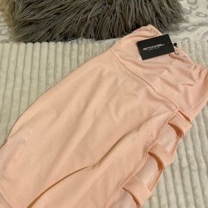 NWT pretty little thing strapless dress